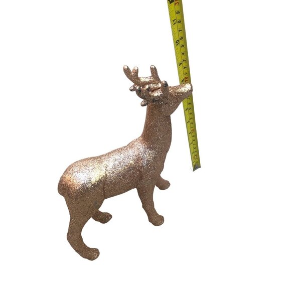 CHRISTMAS GOLD SPARKLE RAINDEER FIGURING - Picture 5 of 6